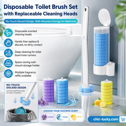 ⏳LAST DAY SALE £6.99!!⚡50K+ SOLD!🚽💦Hands-Free Cleaning Gadget🧽Disposable toilet cleaning tool