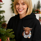 💖CHRISTMAS SALE 50% OFF!!🎁Cute Highland Cow Cozy Fleece-Lined Hooded Sweatshirt🦬
