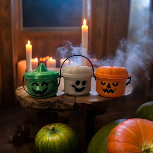 🎃Last Day Buy 1 Get 1 Free: ￡7.99!🎃Mini Halloween Nostalgia Bucket 3D Printed🍭