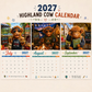 🔥New Hot Selling-60% Off!!🐮2027 Funny Highland Cow Wall Calendar | A4 Hanging Calendar | Designed by Isabel Kline