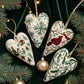 🎅Best Christmas Gift💖DIY Heart Shaped Hand Embroidered Christmas Ornament/Ornament Kit