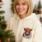 💖CHRISTMAS SALE 50% OFF!!🎁Cute Highland Cow Cozy Fleece-Lined Hooded Sweatshirt🦬