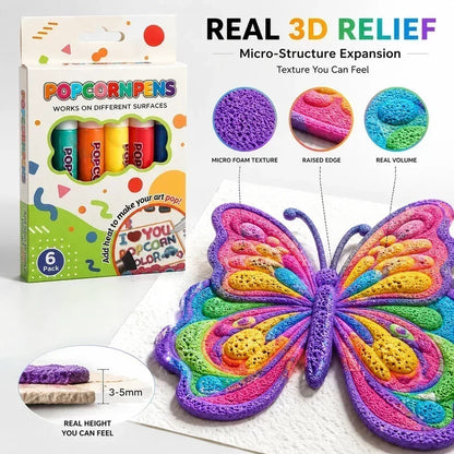 🏆Save 50% by ordering today丨🎨 3D Relief Art Pen – Turn Flat Drawings Into Touchable 3D Art🪄