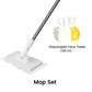 ⏳LAST DAY SALE ONLY ￡8.99!!🔥Extendable Telescopic Disposable Flat Clip Mop, 360° Swivel Lightweight Floor Mop