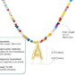 🔥BUY 1 GET 1 FREE🌈 Letter Beaded Necklace for Women🔤A-Z