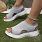 ⏳2026 Summer Hot Sale 70% OFF🎁Women’s Knit Platform Sandals – Lightweight, Breathable & Arch-Supported 🏝️☁️  Cushioned Memory Foam Footbed • Non-Slip Sole • All-Day Comfort for Summer Walks, Holidays & City Days 🎁🇬🇧