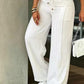 ⏳Last Day Sale Only ￡15.99!!👖💥Women's High-Waisted Straight Leg Trousers – Front seam & elastic back – Versatile, comfortable & perfect for office or casual wear✨🌸