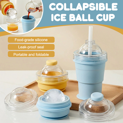 🧊✨ 2-in-1 Collapsible Ice Ball Cup✨🧊