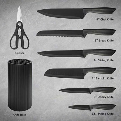 🔥LAST DAY SAEL 50% OFF!!⚡50K+ SOLD!🔪Hunter Dual Modern Knife & Scissors Set💕