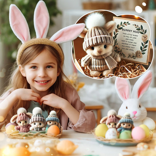 💖Easter Big Promotion :BUY 3 GET 1 FREE🔥Handmade Mini Bunny Hug Cute Easter Gift🐇🎁