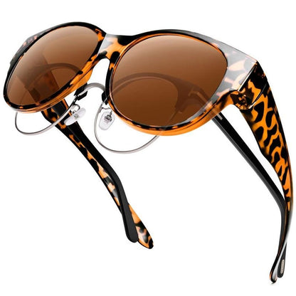 📢😎 2025 New Polarized UV400 Protection Trendy Round Cat-eye Sunglasses 😺🕶️