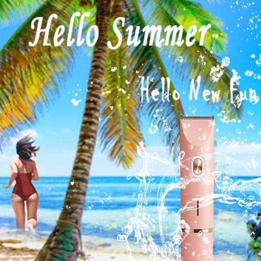 Summer Sale -Up to 80% Off🍑2-in-1 Painless Bikini Hair Trimmer