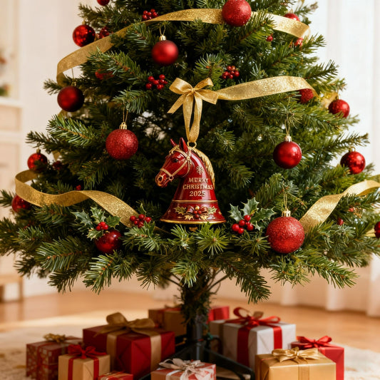 New Year🐎Handmade Horse Bell Ornament – Merry Christmas 2025🎄