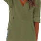 Women's V-Neck Hooded Beach Cover-Up