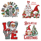 15PCS Christmas Mystery DTF Transfer Bundle – Ready to Press Holiday Designs for Festive DIY Creations