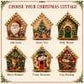 🔥 49% OFF🎄Christmas Pearl Cottage Art Kit | Pre-Cut Wooden Panels, Sparkling Rhinestones, Pearl Beads & Complete Tools for a 3D Holiday House ✨