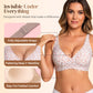 👍LAST WEEK- ONLY￡10.99!!⚡50K+ SOLD💕Jelly Wireless Womens Comfortable Wireless Bras Push Up Bralettes Seamless Tshirts Bras Deep V Everyday Bras