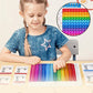 🔥BUY 2 SAVE 20%/BUY 3 SAVE 30%🔢🌈Math Flash Cards and Pop Fidget Chart✈️Free Shipping