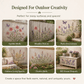 🌿 Garden Wall Stencil, Reusable DIY Kit for Walls, Fences & Patios