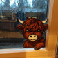 🎄🎅CHRISTMAS LIMITED SALE: ￡7.99!🎁Highland Cow Window Corner Decor🐮