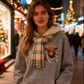 💖CHRISTMAS SALE 50% OFF!!🎁Cute Highland Cow Cozy Fleece-Lined Hooded Sweatshirt🦬