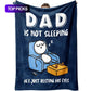 🎉 Father’s Day Special Deal: ONLY ￡7.99!!🎁“Dad’s Not Sleeping… Just Resting His Eyes” Blanket 🛋️💤  Ultra-Soft, UK-Made Flannel – The Perfect Gift from Kids ❤️
