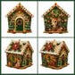 🔥 49% OFF🎄Christmas Pearl Cottage Art Kit | Pre-Cut Wooden Panels, Sparkling Rhinestones, Pearl Beads & Complete Tools for a 3D Holiday House ✨