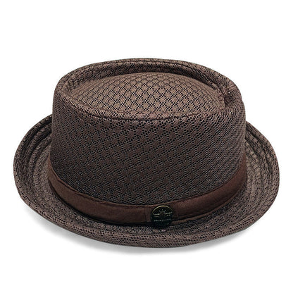 Summer Breathable Mesh Pork Pie Hat