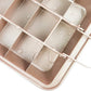 🍫 Brownie Pan with Built-In Dividers – Non-Stick 18 Pre-Slice Baking Tray