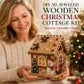 🔥 49% OFF🎄Christmas Pearl Cottage Art Kit | Pre-Cut Wooden Panels, Sparkling Rhinestones, Pearl Beads & Complete Tools for a 3D Holiday House ✨