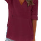 Women's V-Neck Hooded Beach Cover-Up