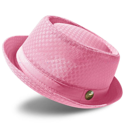 Summer Breathable Mesh Pork Pie Hat