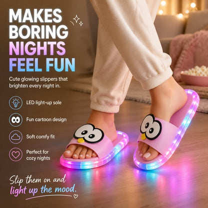 📢📢50% off!! ⏰👣Cute slippers with cartoon motifs that glow