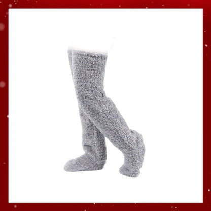 🏆Flash Sale⚡🏆#1 Best Seller ⏰ 💕Comfort Plush Fleece Knee Socks For Christmas❄️🎅