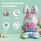 🎁EASTER SALE – £5.99!!🐰🎉3Giant 3D Standing Bunny Balloon Self-Supporting Festive Cheer