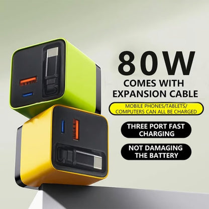 New Year's Sale 🎁✨3 in 1 Charger Retractable 80W MAX Fast🔋