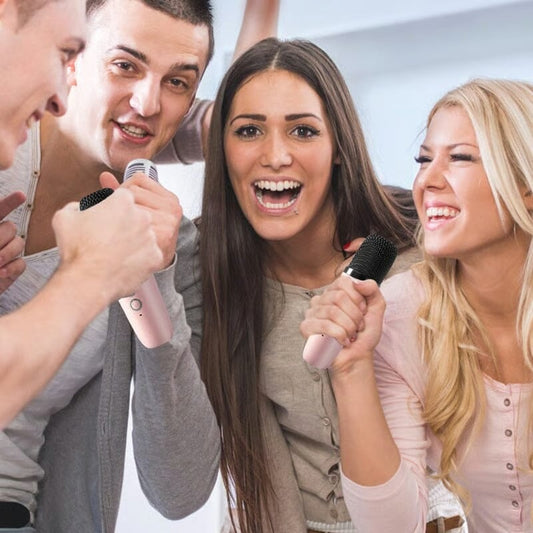 🏆Use's Chioce 2025🎵Mini Karaoke Machine for Kids with Wireless Microphones🎙️