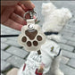 🐾Pet Paw Shaped Leather Keychain