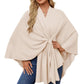 Autumn Women's Elegant Shawl Wraps Soft Open Front Poncho Sweater