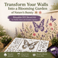 🌿 Garden Wall Stencil, Reusable DIY Kit for Walls, Fences & Patios