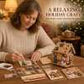 🔥 49% OFF🎄Christmas Pearl Cottage Art Kit | Pre-Cut Wooden Panels, Sparkling Rhinestones, Pearl Beads & Complete Tools for a 3D Holiday House ✨