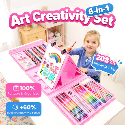 🏆Hot Promotion 50% Off⚡Deluxe 6-In-1 Art Creativity Set🎁The Best Present For Kids