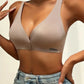 Deep V Minimizer Front Closure Push-up Wireless Bra