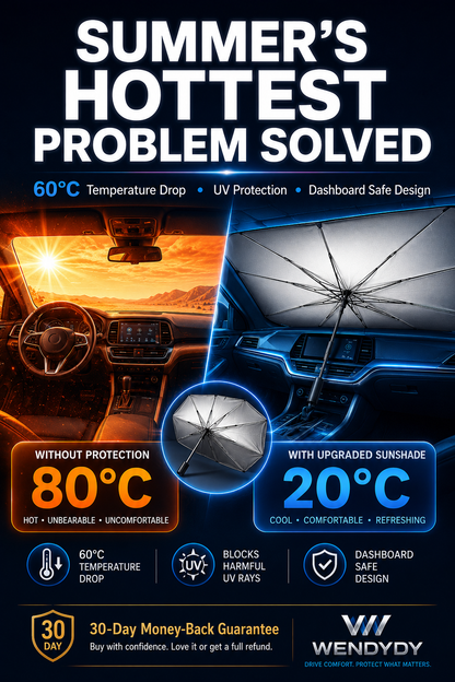 ✨️✨️Last Day 50% OFF☀️🚗2026 Upgraded Car Windshield Sun Shade Umbrella