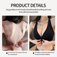 Deep V Minimizer Front Closure Push-up Wireless Bra