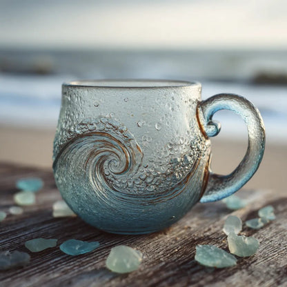 🌊Sea Glass Wave Mug