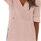 Women's V-Neck Hooded Beach Cover-Up