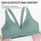 Deep V Minimizer Front Closure Push-up Wireless Bra