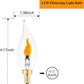 🔥E12 LED Flickering Flame Decoration Light Bulbs💡 -Perfect Ambiance for Halloween Christmas