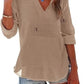 Women's V-Neck Hooded Beach Cover-Up